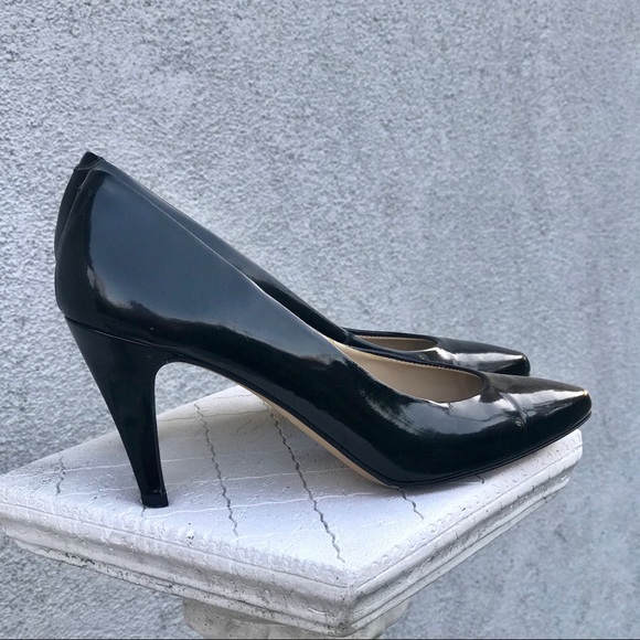 Caressa Patent Leather Black Pumps - Size 7.5 - Picture 1 of 7